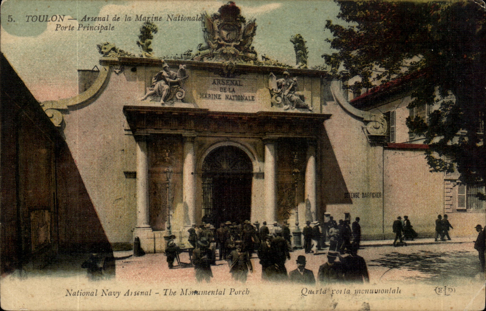 Toulon — Arsenal de la Marine Nationale — Porte Principale — Éditeur ELD
