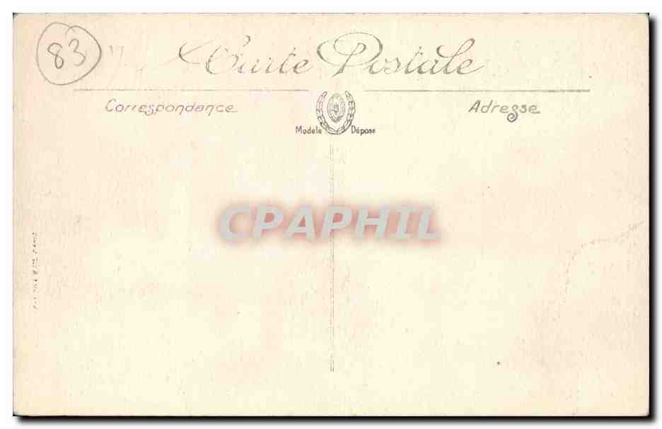 Toulon CPA La place d'armes — Verso