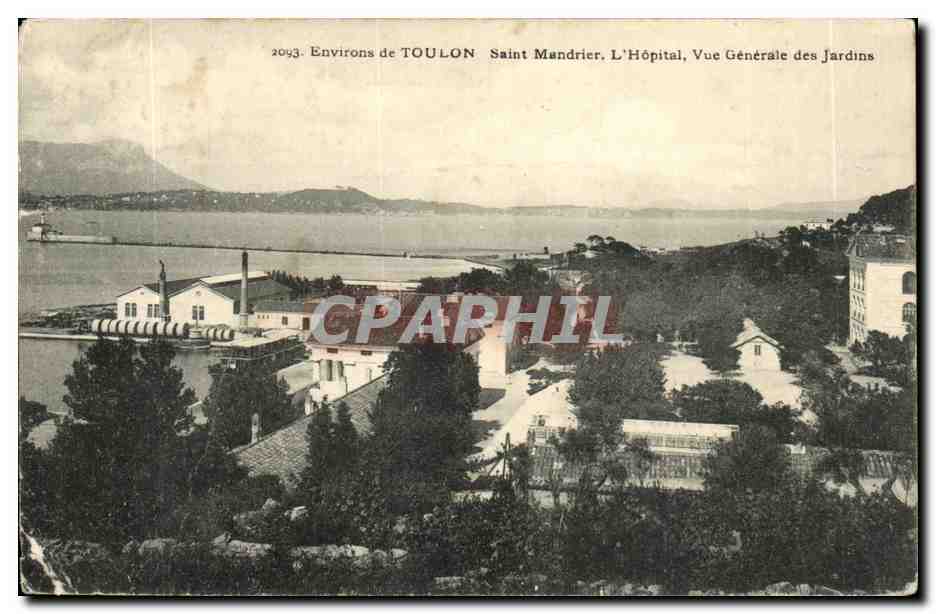 Environs de Saint Mandrier CPA L'hopital vue generale des jardins