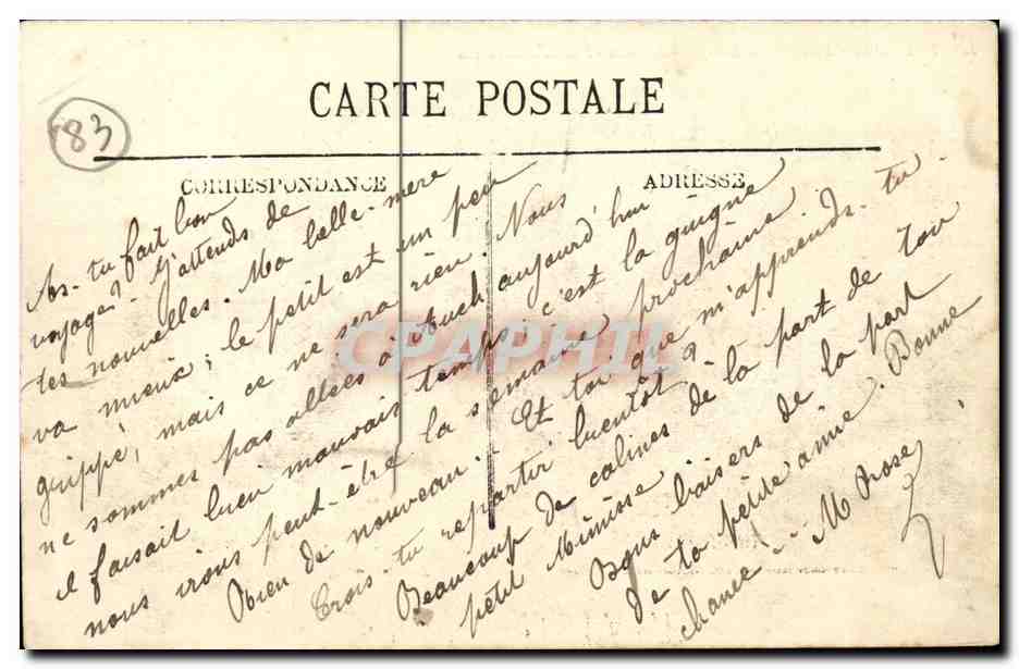 Toulon CPA Place de la liberte Boulevard du Mourillon (enfants) — Rückseite