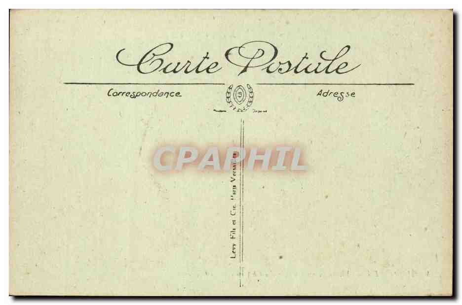 Ollioules CPA Vue generale vers le chateau — Rückseite