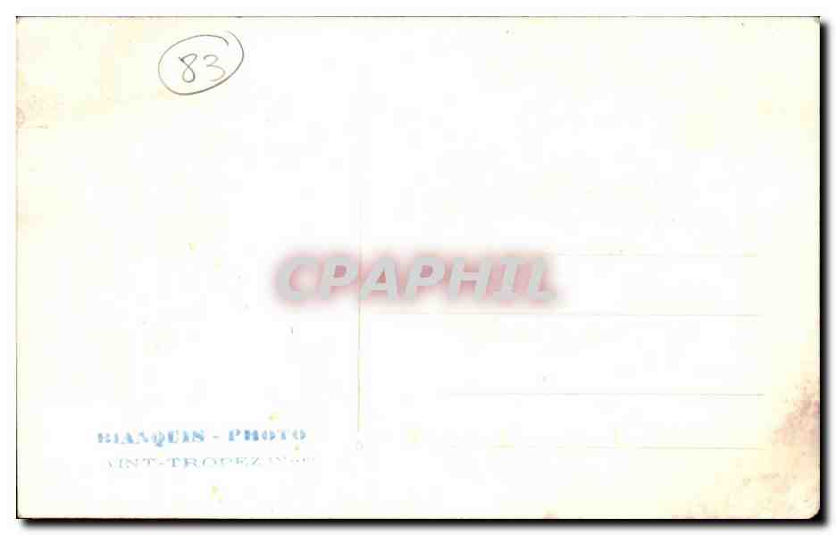 Saint Tropez CARTE PHOTO — Rückseite