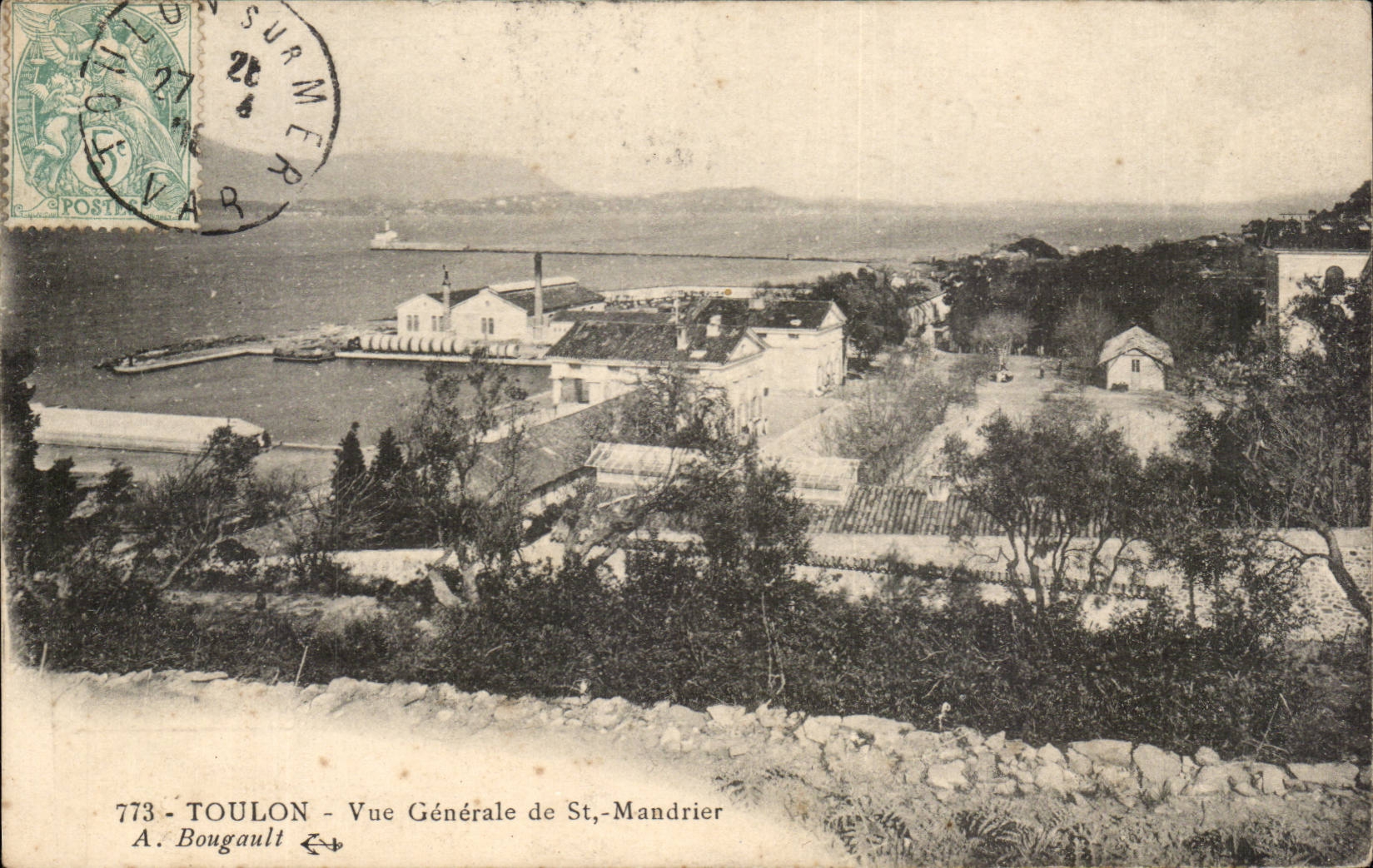 Toulon CPA Vue generale Saint Mandrier