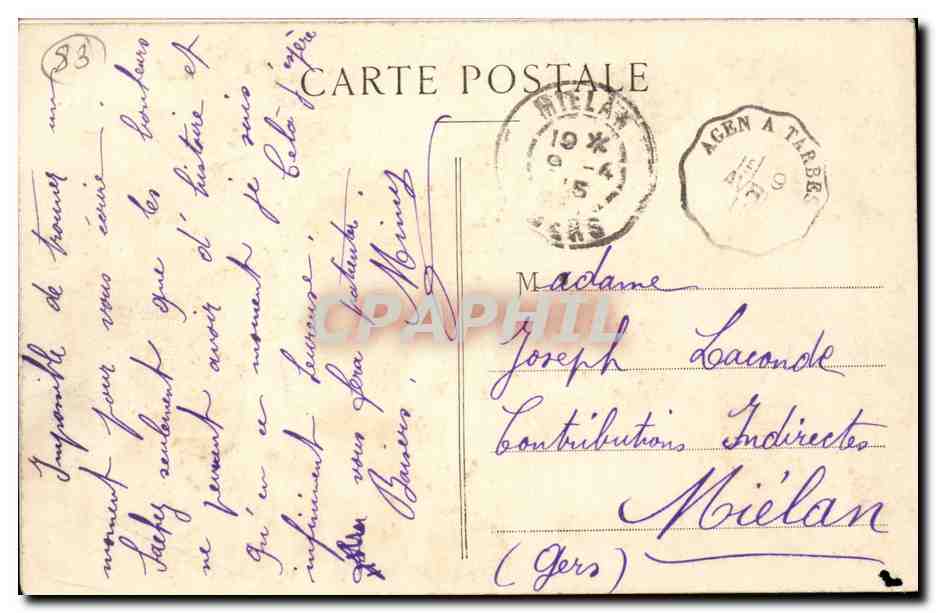 Hyères — Station hivernale de Sagn-Salydour — Vue générale — Édition Poullan — Rückseite