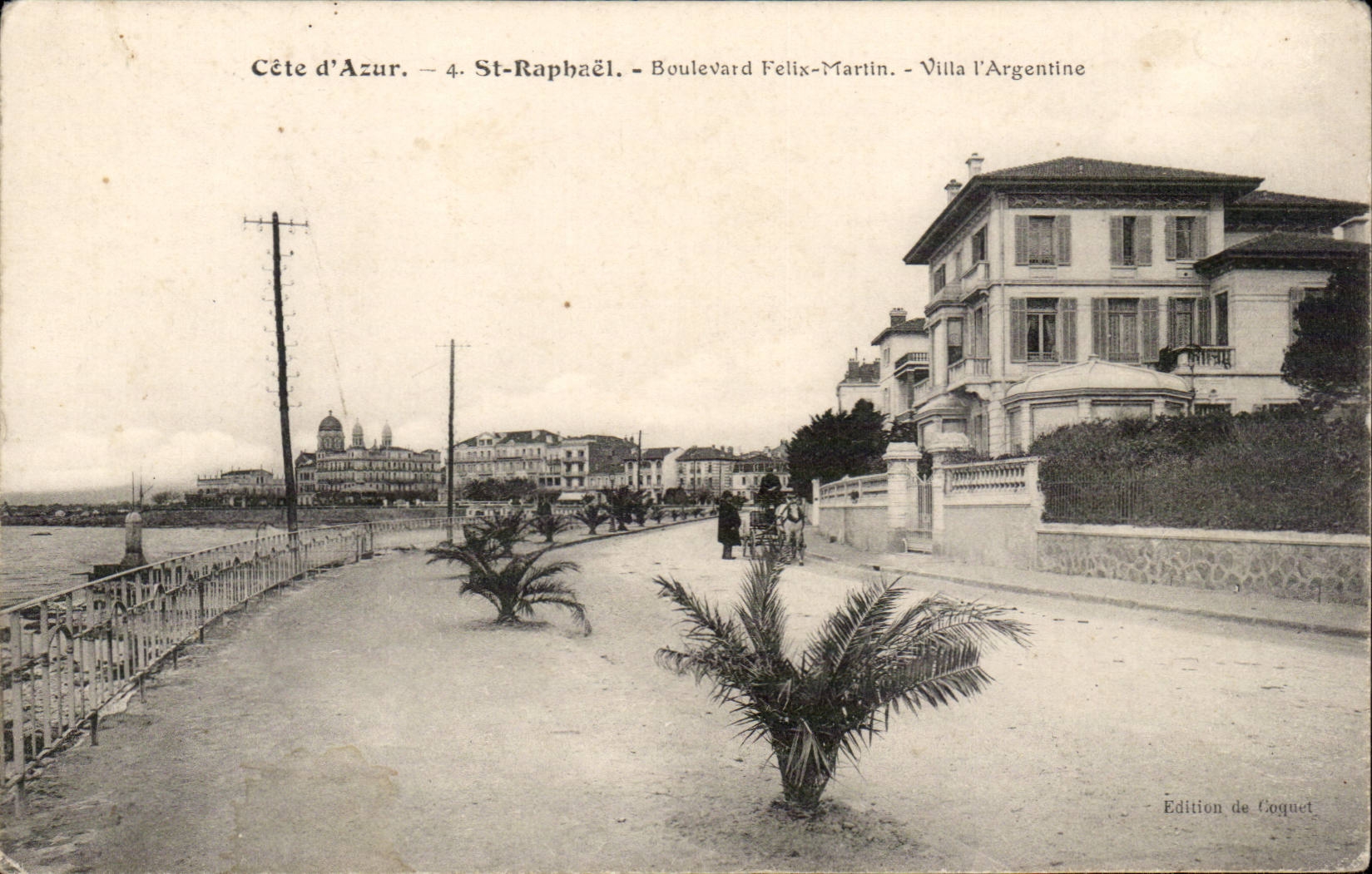 Saint Raphael CPA Boulevard Felix Martin Villa l'argentine