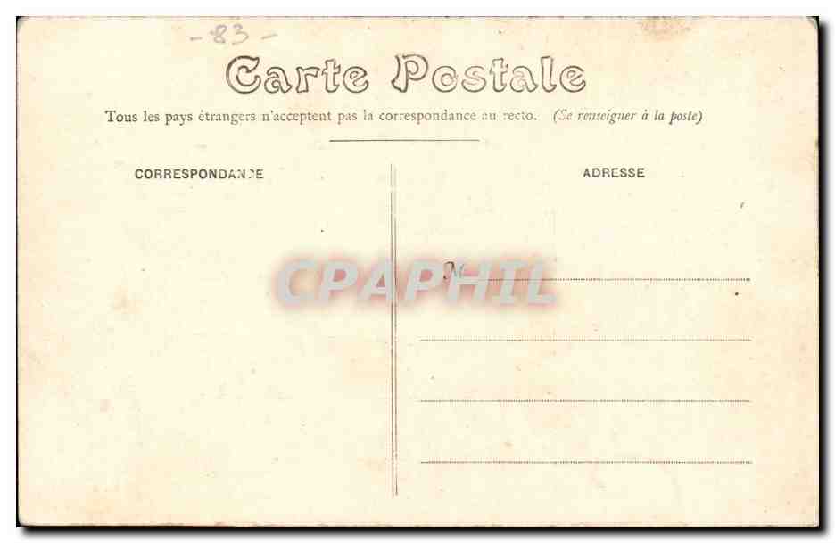 Saint Raphael CPA Boulevard Felix Martin Villa l'argentine — Rückseite