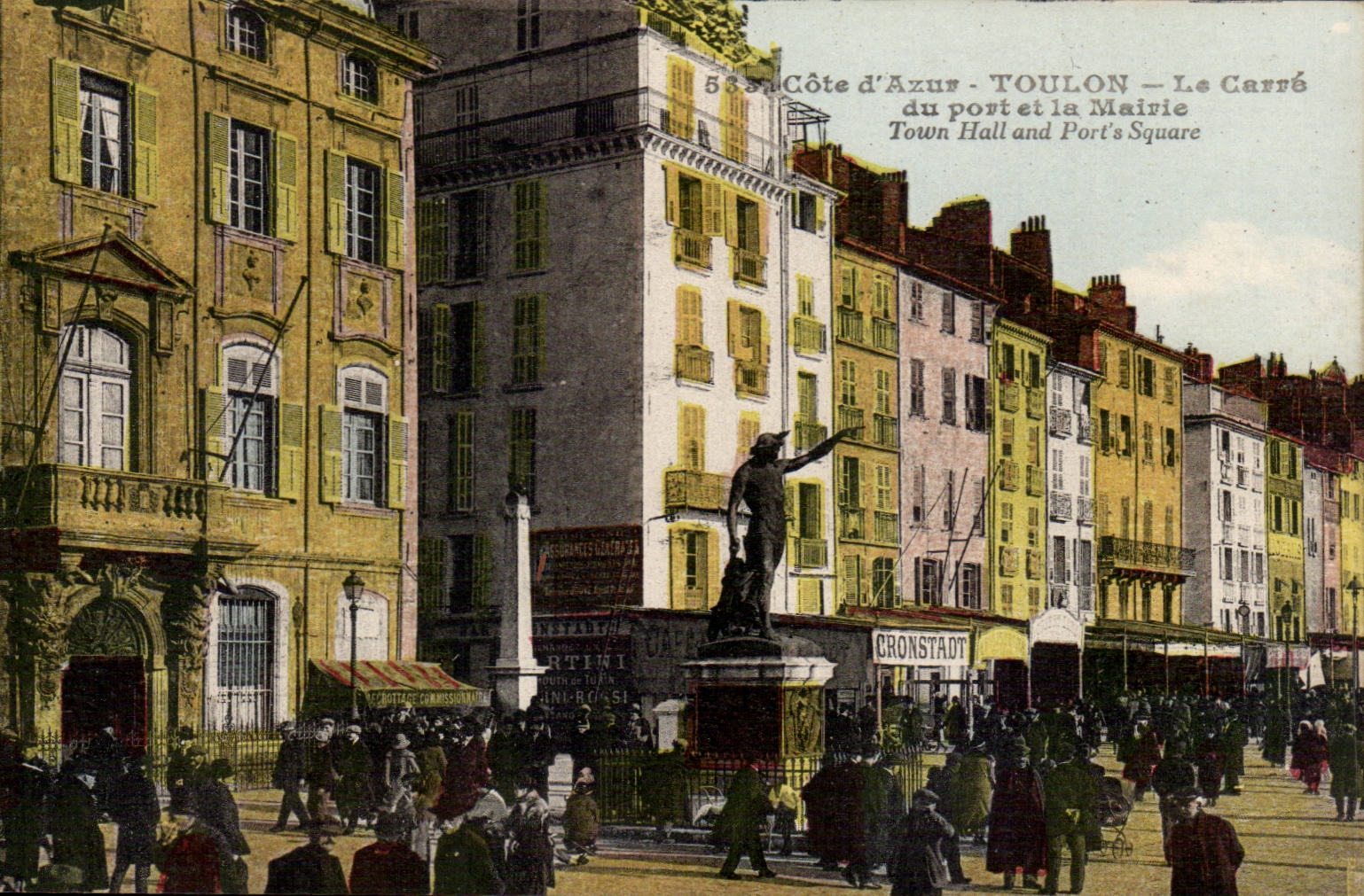 Toulon — Le Carré du port et la Mairie — Éditeur non identifié, n° de série 533