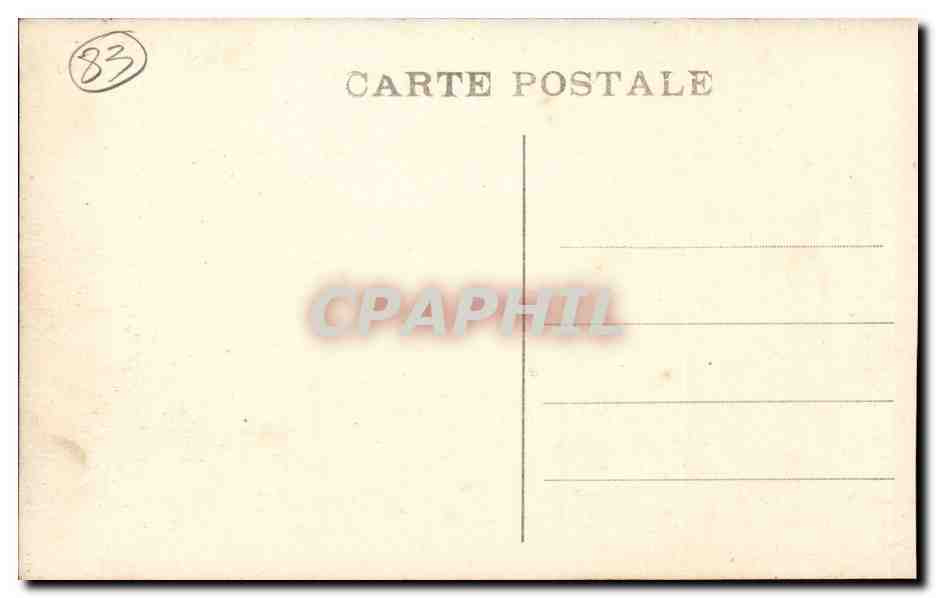 Toulon — Le Carré du port et la Mairie — Éditeur non identifié, n° de série 533 — Verso