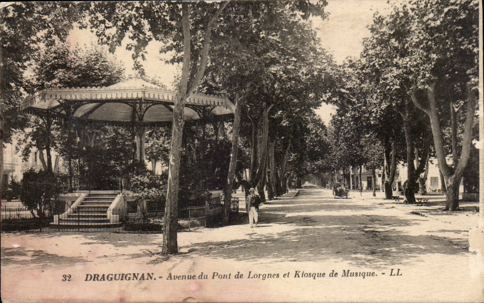Draguignan - Avenue du Pont de Lorgnes et Kiosque de Musique - LL
