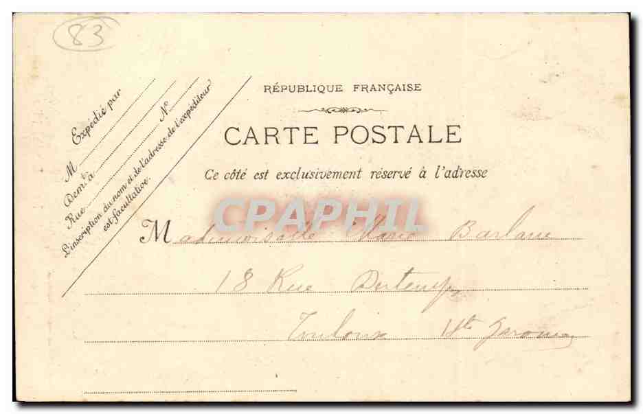 Brignoles CPA Chapelle Notre Dame de l'esperance — Rückseite