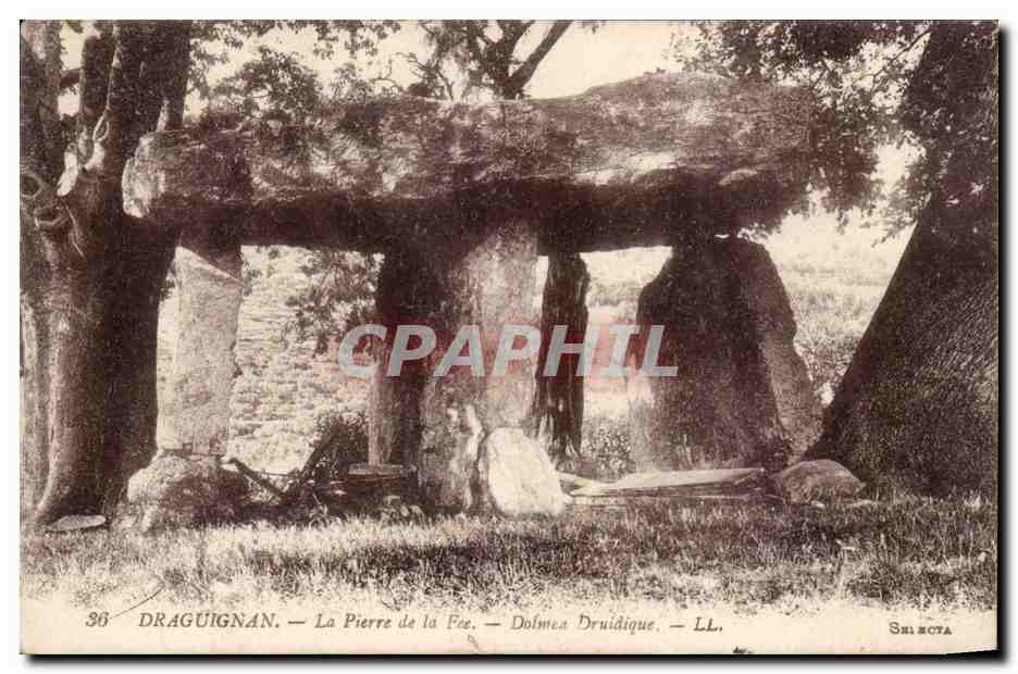 Draguignan CPA La pierre de la fee Dolmen druidique