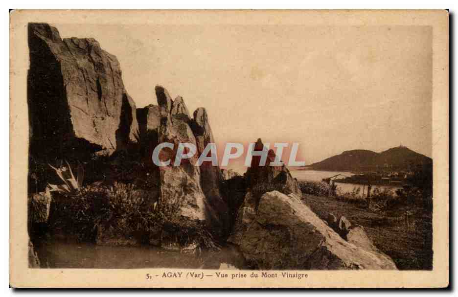 Agay CPA Vue prise du Mont Vinaigre