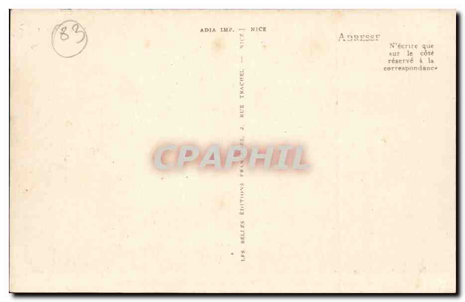 Giens — Bord de Mer — Les Falaises — ND — Verso