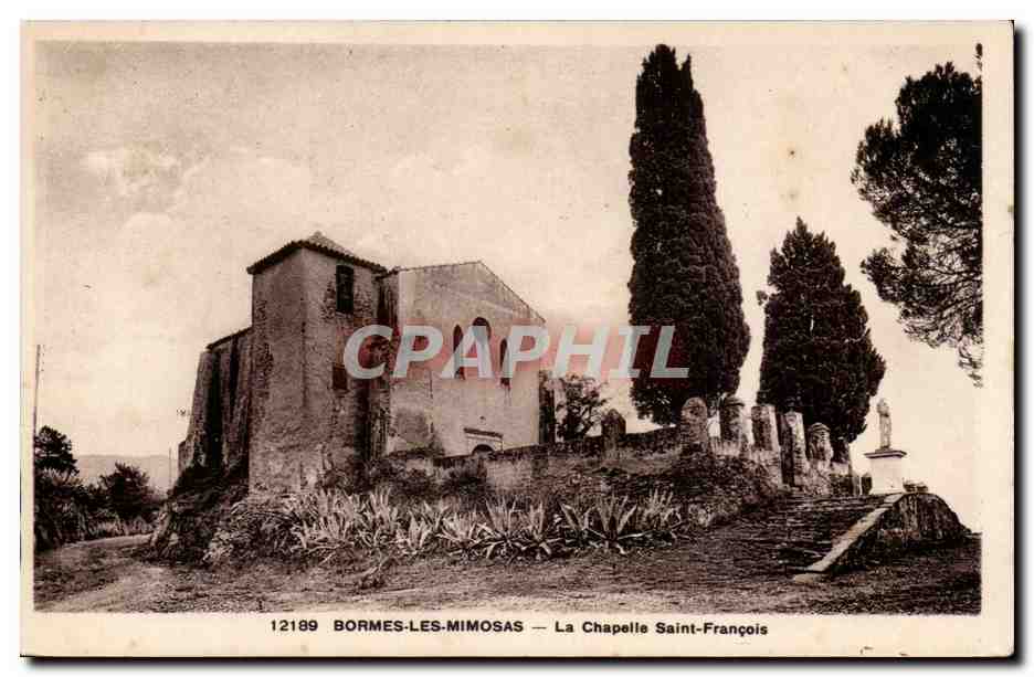 Bormes les Mimosas CPA La chapelle Saint Francois