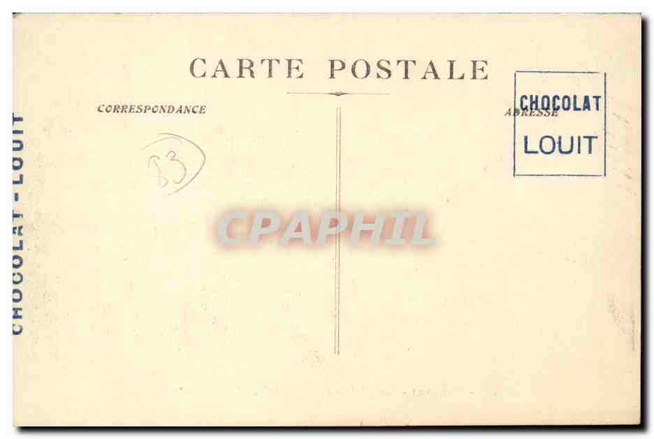 Tourves CPA Le chateau de Valbelle (la colonnade) — Rückseite