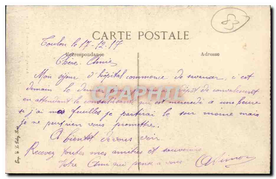 Toulon — La Caisse d'Épargne — Aubert, Bazar Global, Toulon — Achterkant