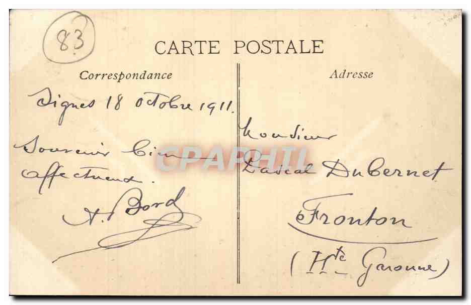 Signes (Var) — Pont Saint-Clair sur le Latay — Cl. J. Félix — Verso