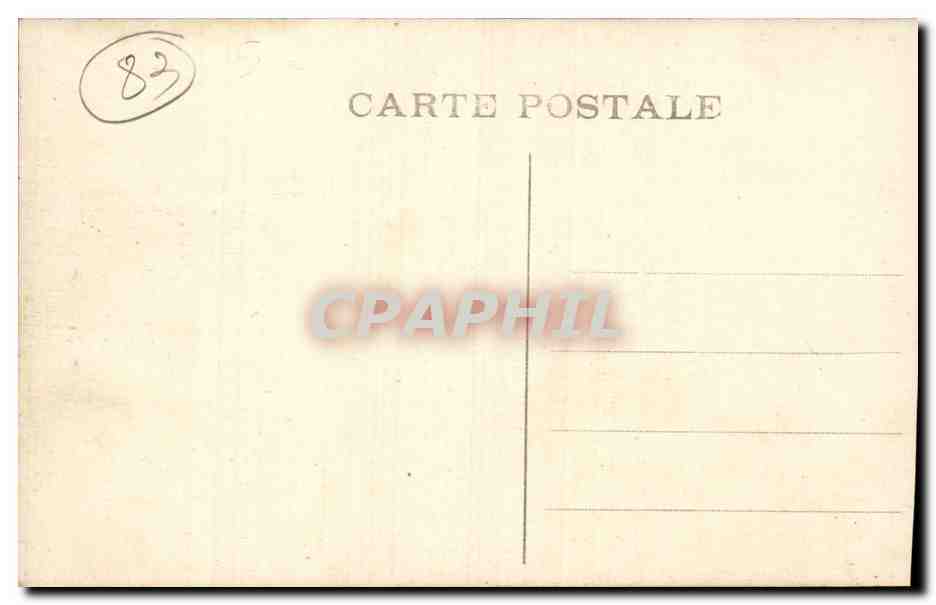 Toulon et la Rade - Dirigeable Mediterranee - Zeppelin - blimp CPA  — Verso