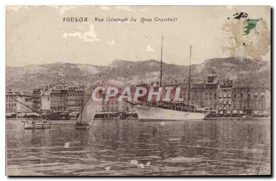 Toulon — Vue Générale du Quai Cronstadt — Éditeur inconnu