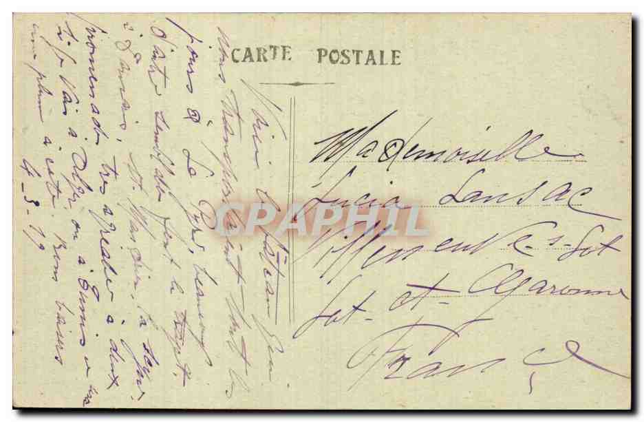 Toulon — Vue Générale du Quai Cronstadt — Éditeur inconnu — Rückseite