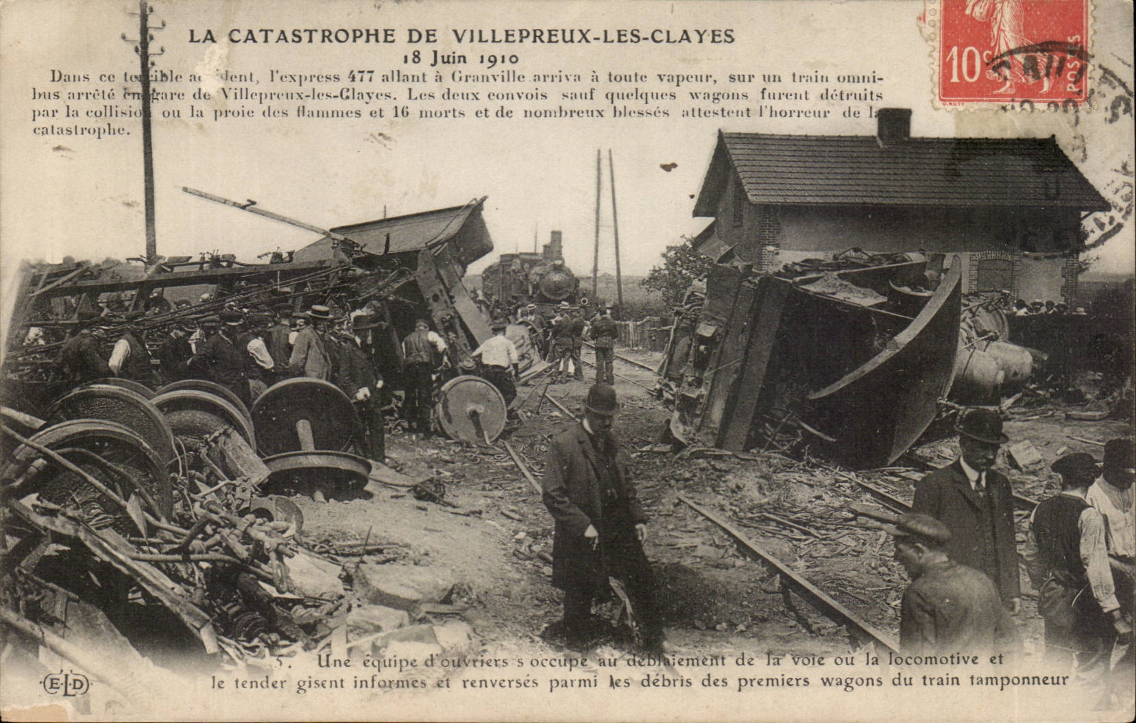 La catastrophe de Villepreux-les-Clayes — 18 juin 1910 — Éditeur E.P.D. n°5