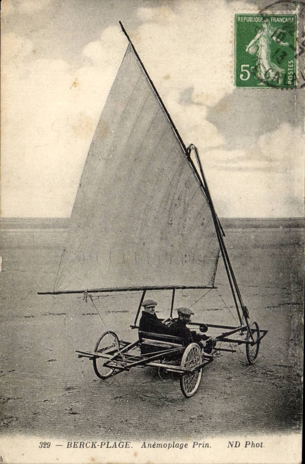 Berck Plage - Anemoplage Prin - CPA Char a voile TOP