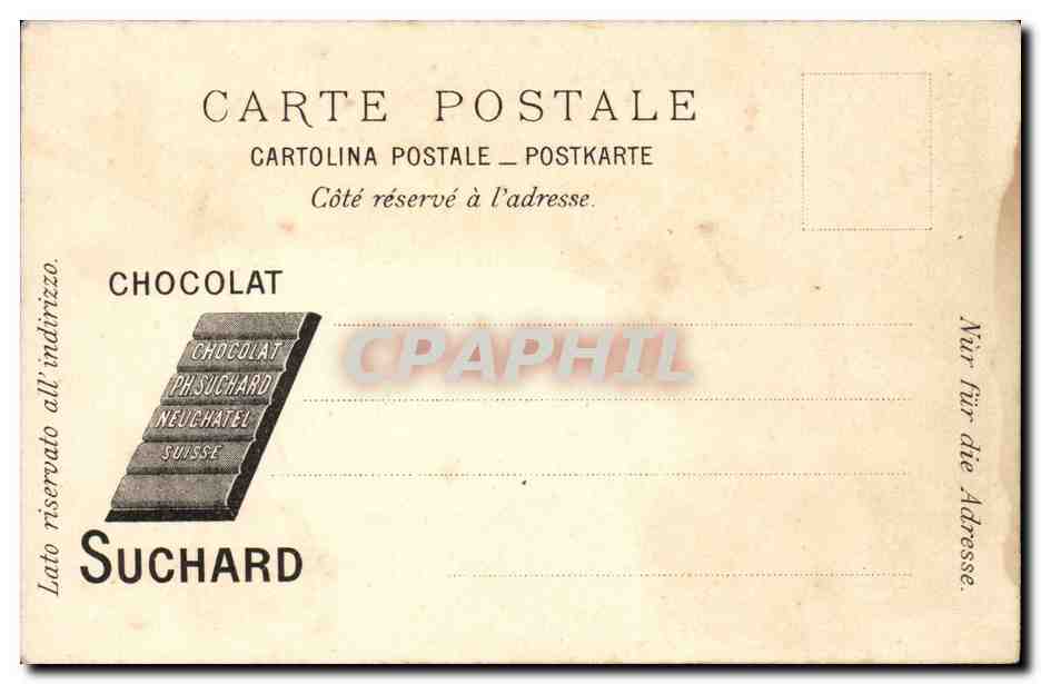 Poitou — Poitiers — Chocolat Suchard — Verso