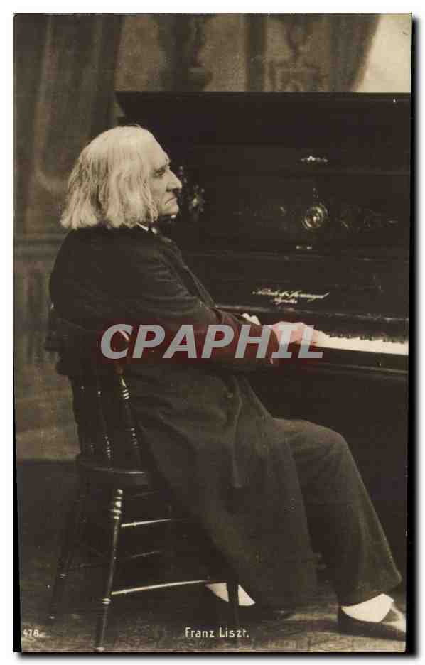 Paris - 9 - Chaussee-d'Antin - Franz Liszt - piano -Klavier musique - Musik CPA pianist