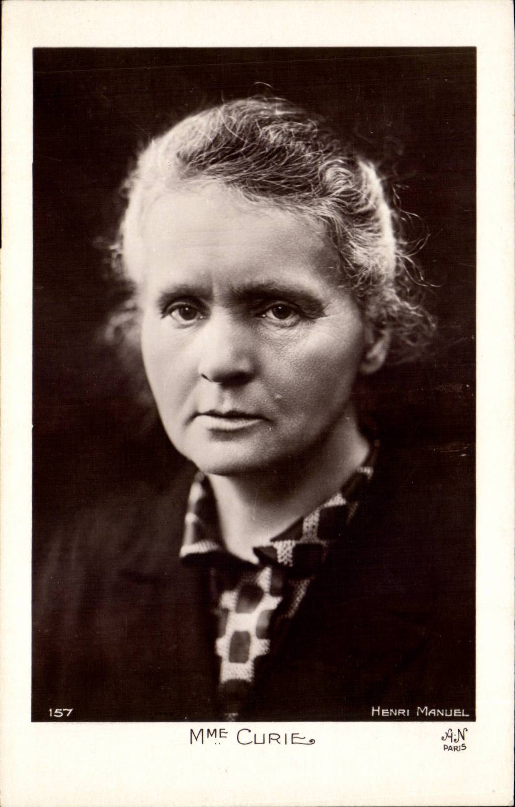 Mme Curie — portrait — Henri Manuel, Paris, n°157