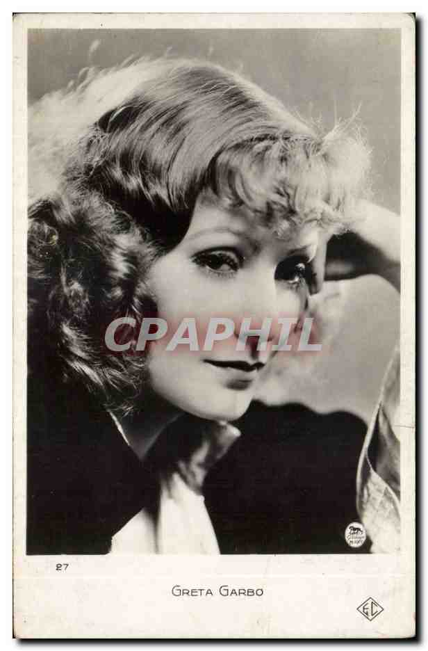 Greta Garbo — portrait en noir et blanc — Éditions Chantal, Paris