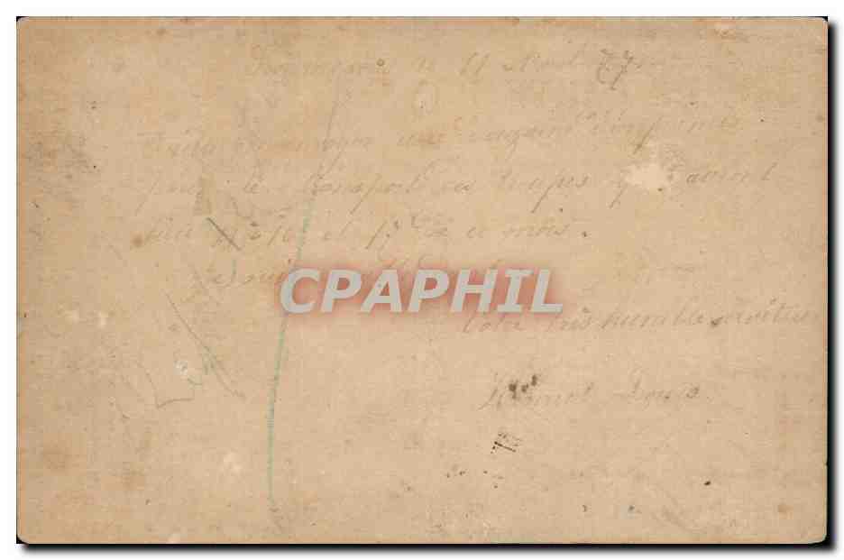 Carte Postale - Prix pour la France et Algerie 10 centimes - Troyes - CPA  — Rückseite