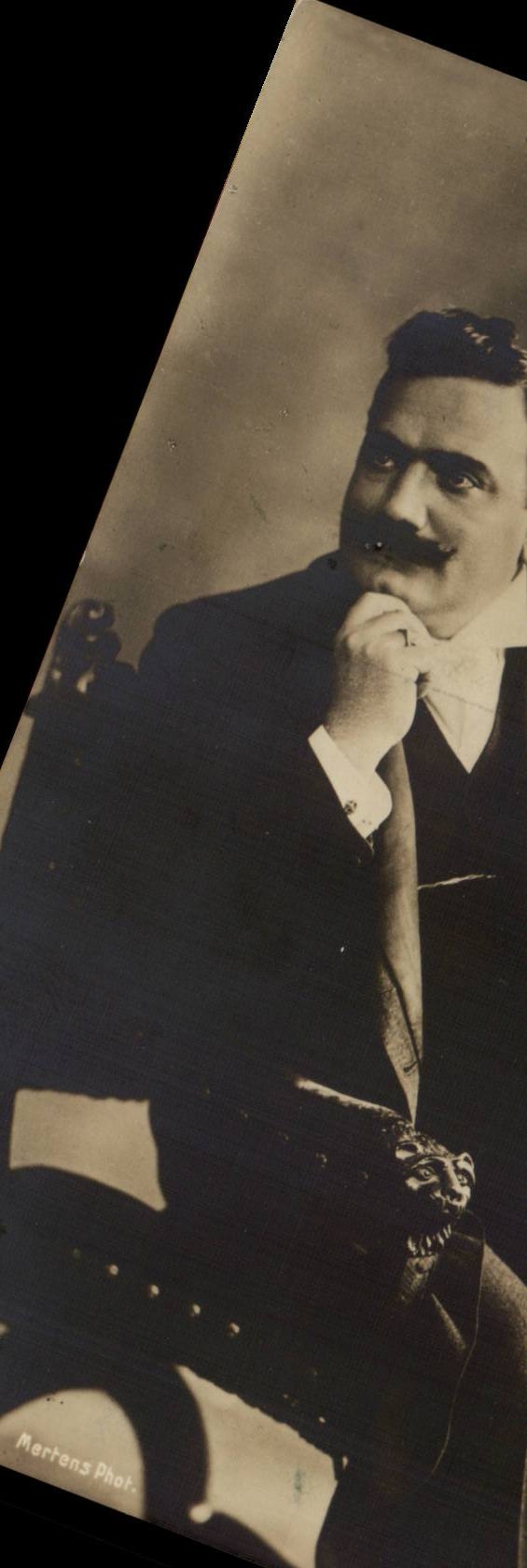 Fantaisie - Homme - distinguished man with bushy mustache - - CPA 