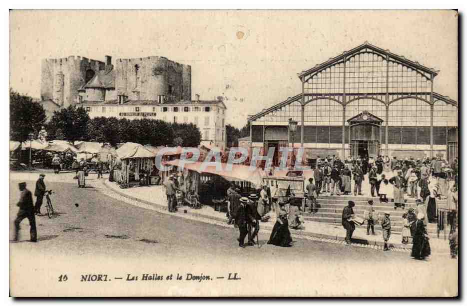 Niort — Les Halles et le Donjon — LL.