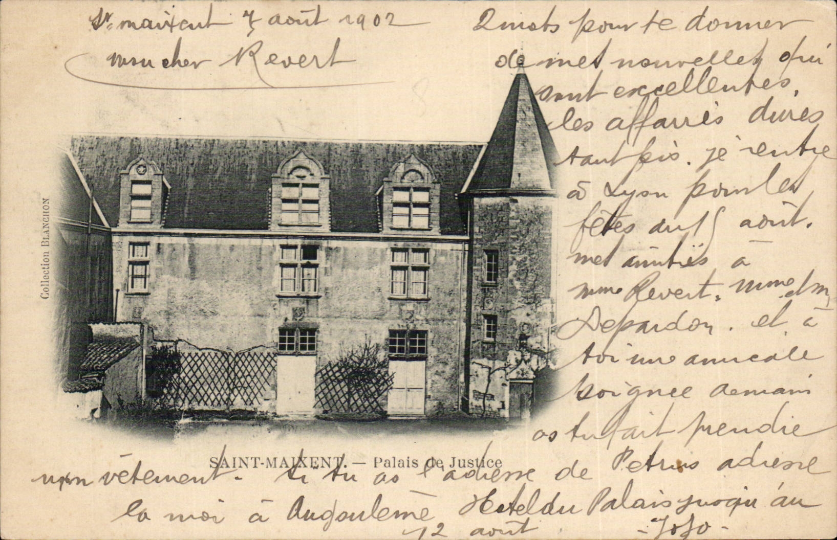 Saint-Maixent - Palais de Justice - CPA 