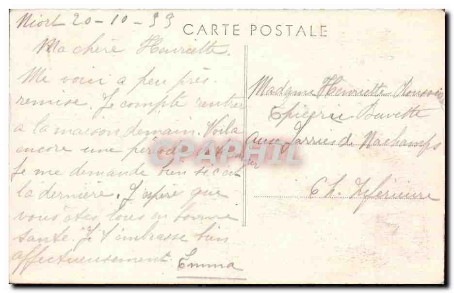 Niort (Deux-Sèvres) — L'Église Saint-André vue des Jardins du Donjon — Rückseite