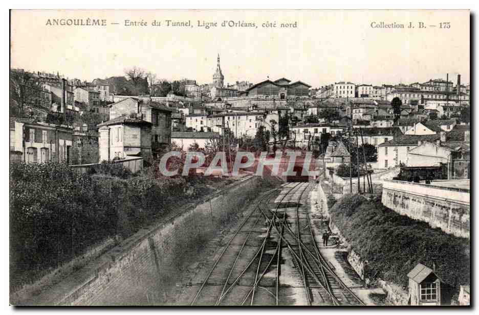 Angouleme - Entree du Tunnel Ligne d'Orleans cote nord CPA 