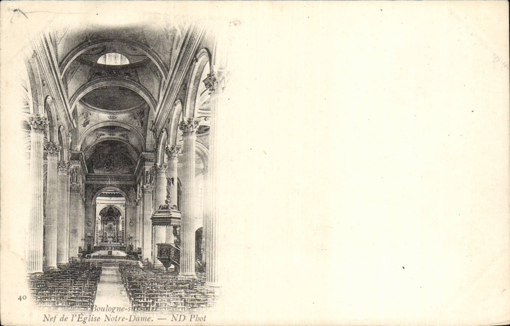 Nef de l'Église Notre-Dame — Boulogne-sur-Mer — ND Phot