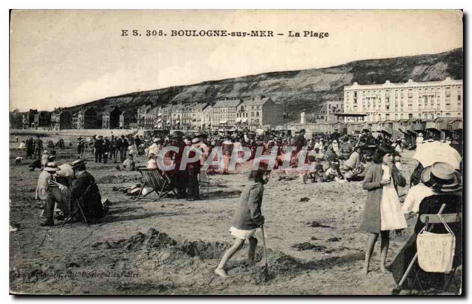 BOULOGNE-sur-MER — Der Strand — E.S. 305