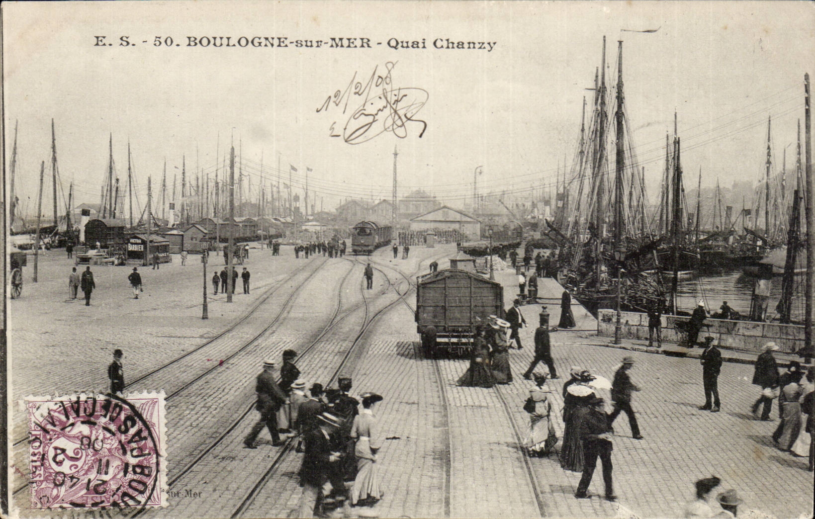 Boulogne-sur-Mer — Quai Chanzy — E.S. - 50