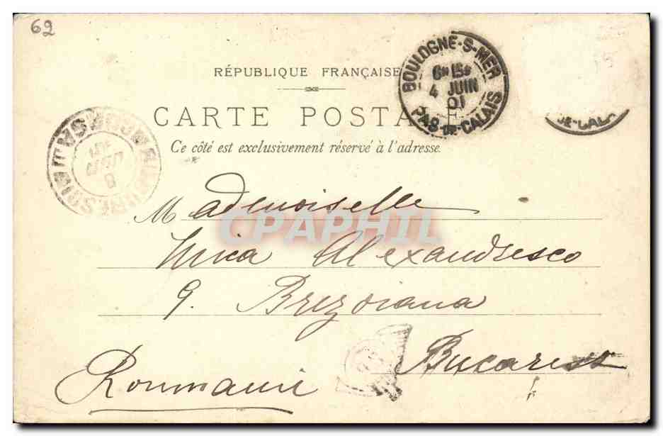 Pêcheurs à l'Entrée du port — Boulogne-sur-Mer — Steingel & Co. Dresden-Berlin, 8818 — Verso