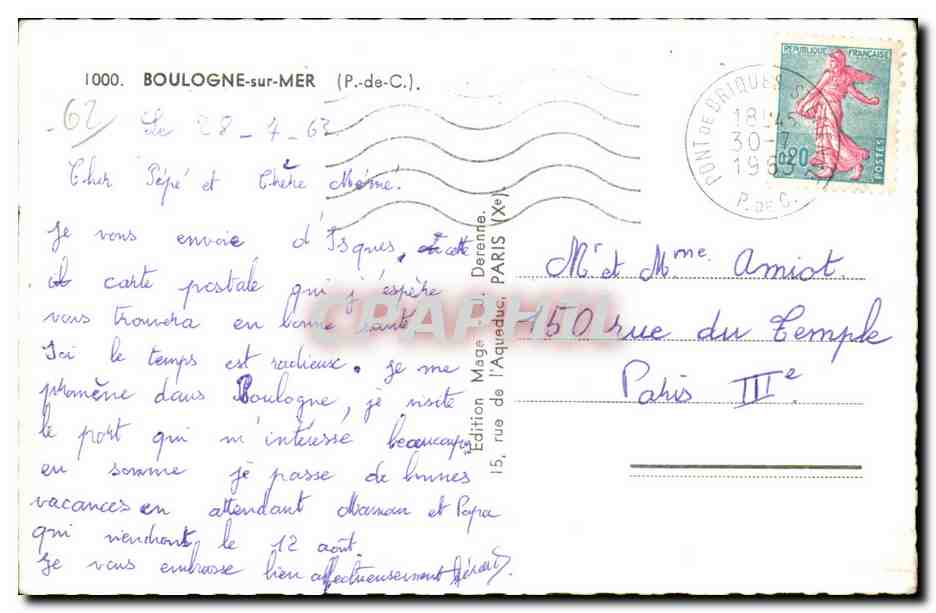 Boulogne-sur-Mer — vue panoramique — Édition Mage, n°1000 — Reverso