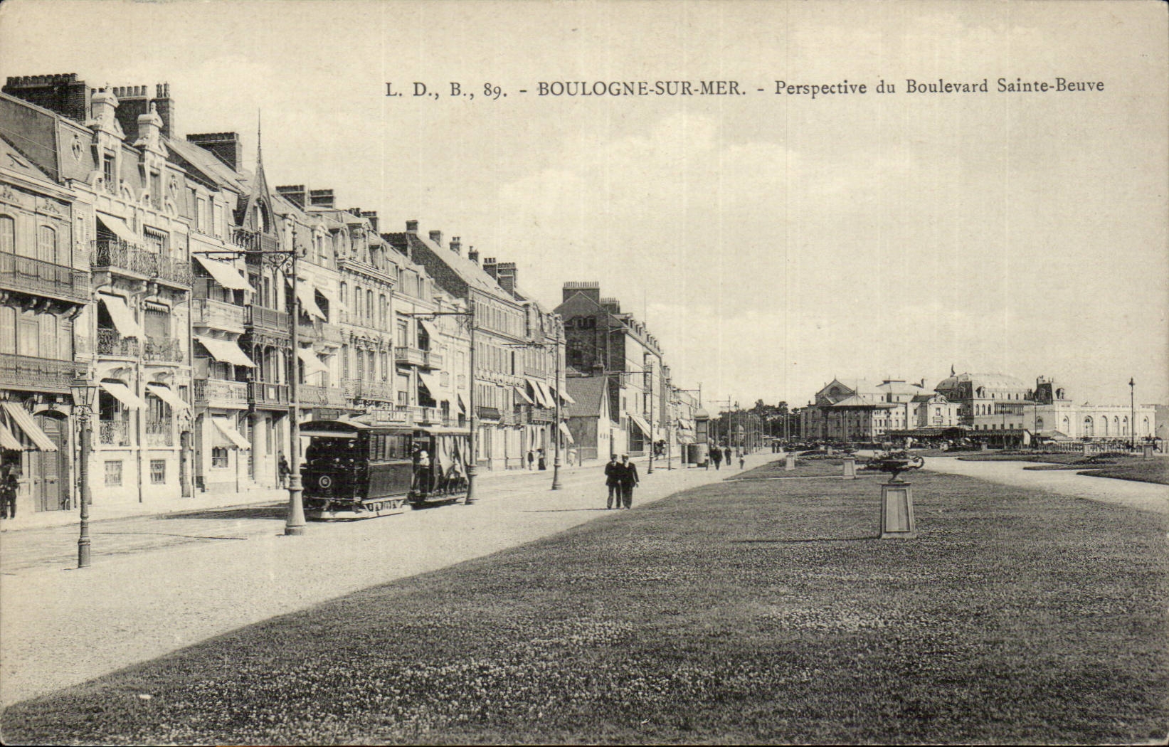 Boulogne-sur-Mer — Perspektive des Boulevards Sainte-Beuve — L. D., B., 89.
