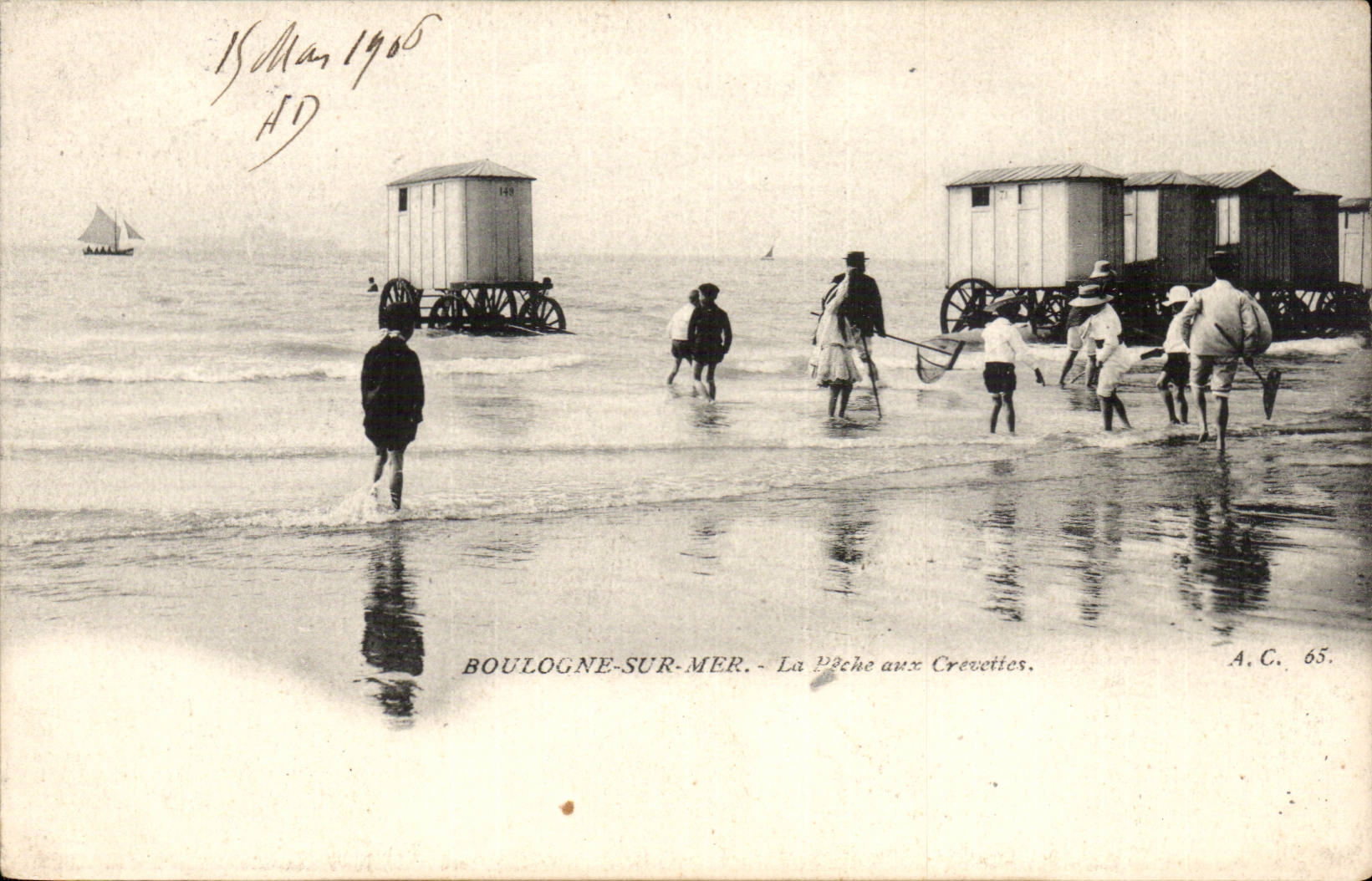 Boulogne-sur-Mer — La pêche aux crevettes — A.C. 65