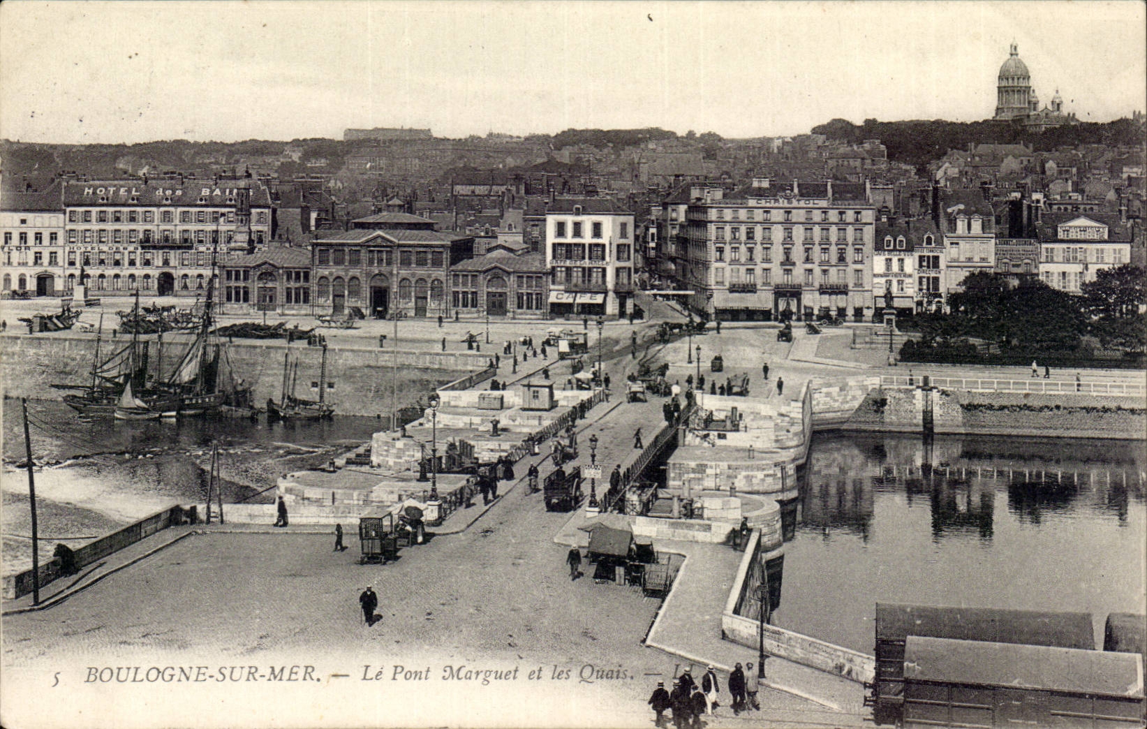 Boulogne-sur-Mer — Le Pont Marguet et les Quais — éditeur anonyme, n°5