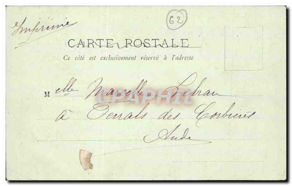 Boulogne sur Mer - Type de Matelote - Folklore - Costumes CPA  — Verso