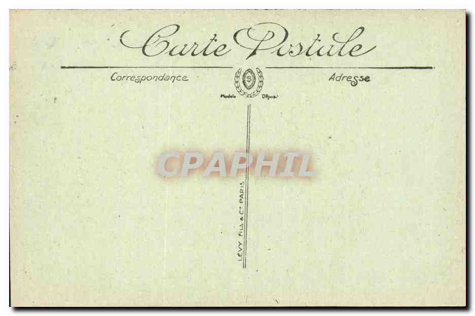 Le Touquet Paris Plage - Le Jardin Anglais et Eglise CPA  — Rückseite