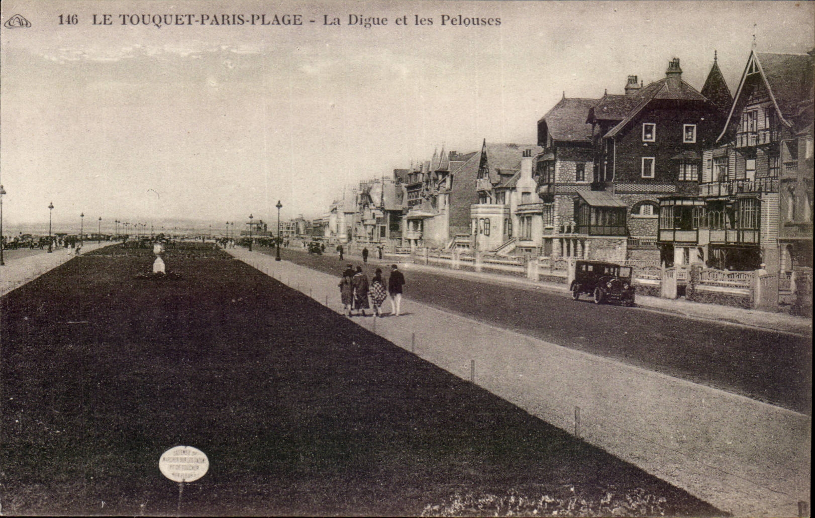 Le Touquet-Paris-Plage - Die Damm und die Wiesen — Verlag: 3. Alliance der photographischen Künste - Braboury