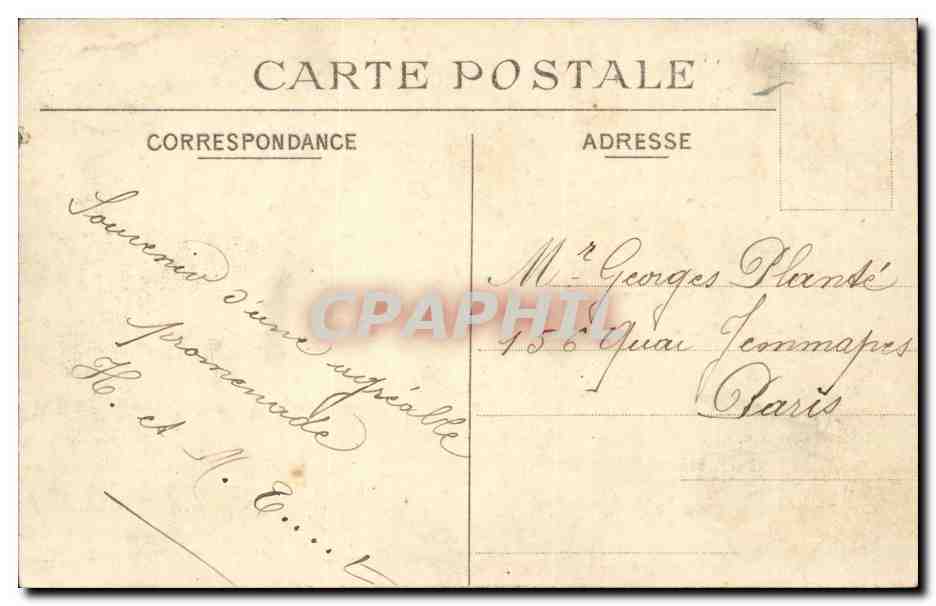 Villas à l'entrée de la forêt — Paris-Plage - Le Touquet — éditeur GAB n°17 — Rückseite