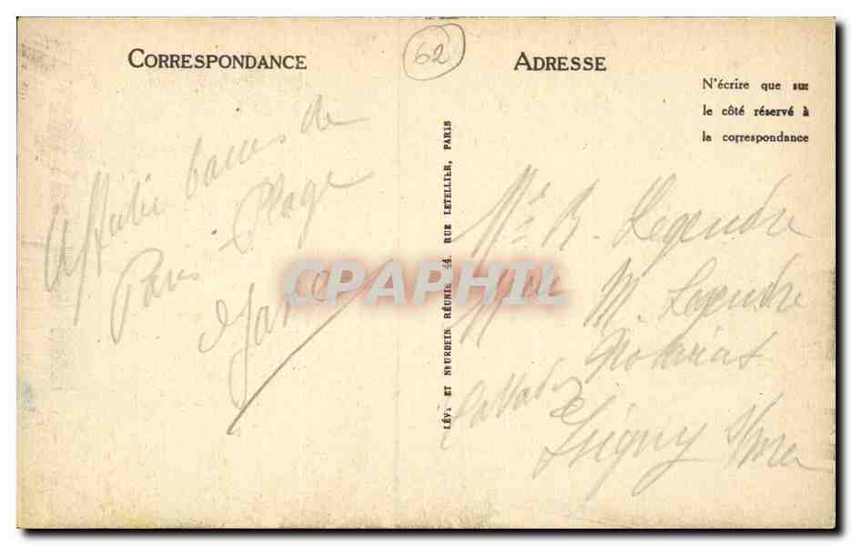 Le Touquet-Paris-Plage — Hotel de l'Hermitage — LL — Rückseite
