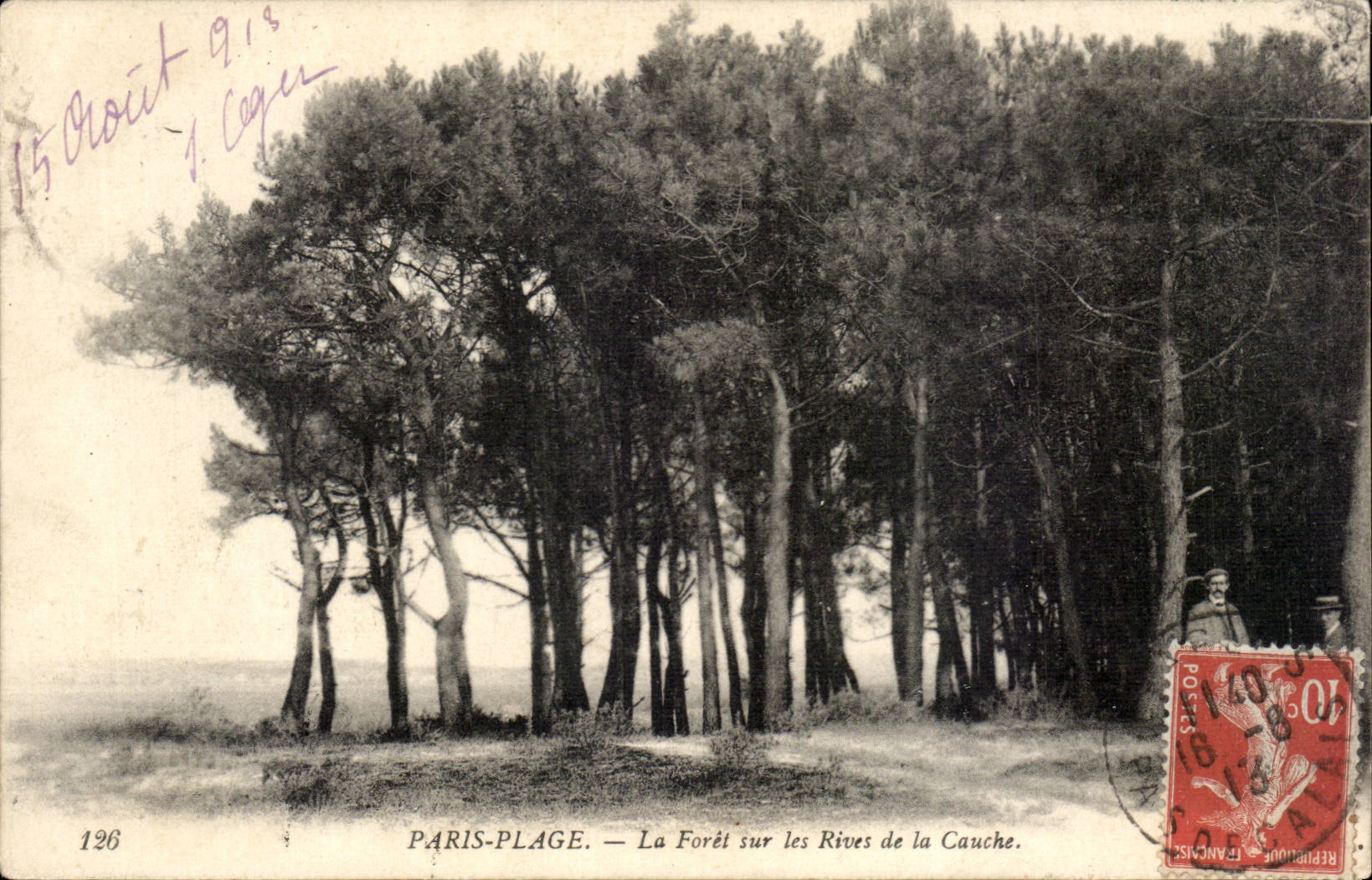 Paris-Plage — La Forêt sur les Rives de la Cauche — éditeur T. Coguer, n° 126